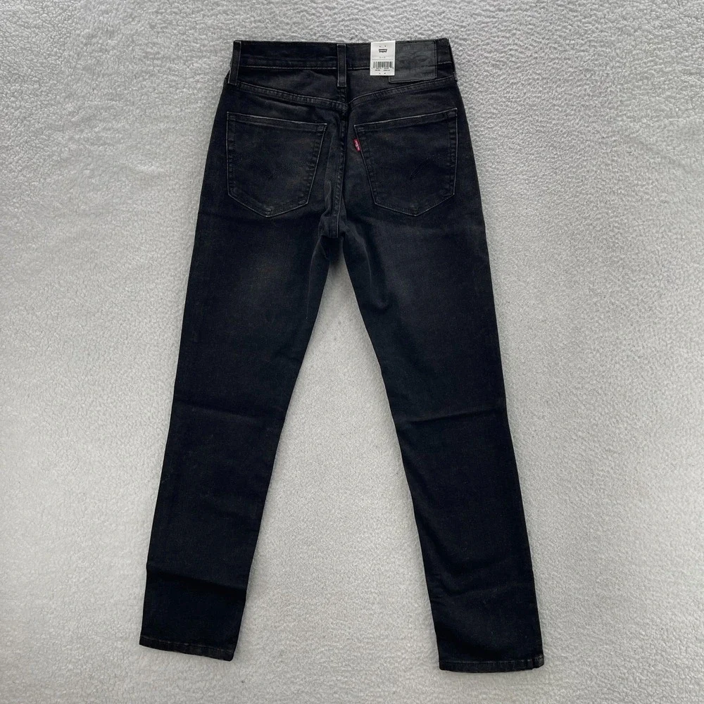 Levis Jeans Mens 30x32 Black 511 Slim Dark Wash Stretch Denim Minimalist Grunge